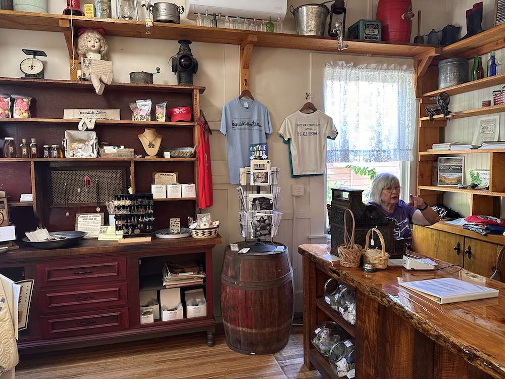 The Fresno Flats Gift Shop Shelves