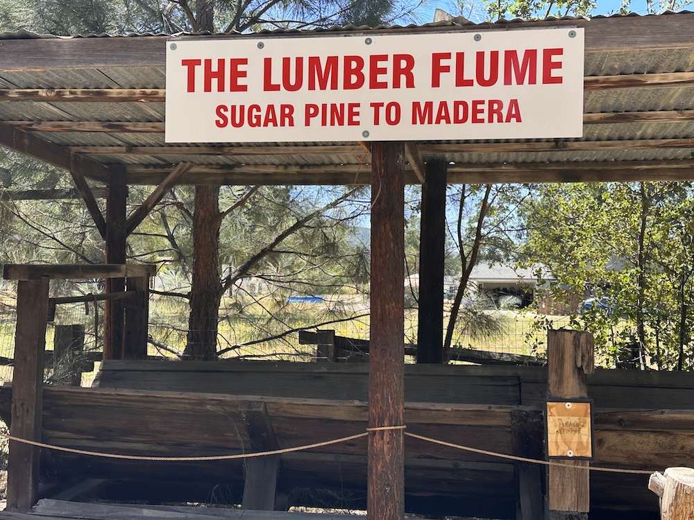 The Lumber Flume - Sugar Pine to Madera with old wooden flume